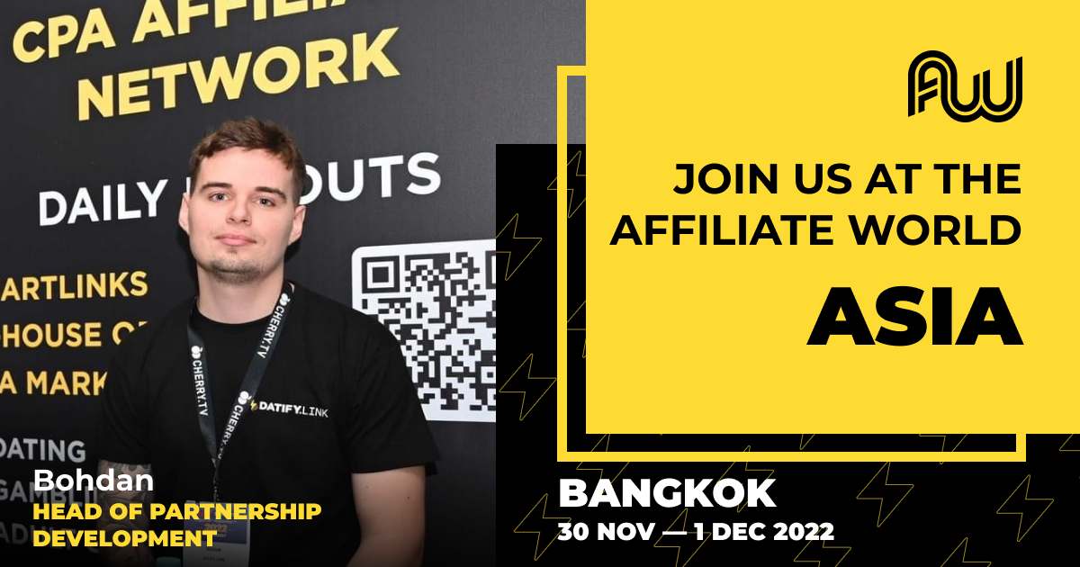 Datify.Link is on Affiliate World Asia in Bangkok ⚡